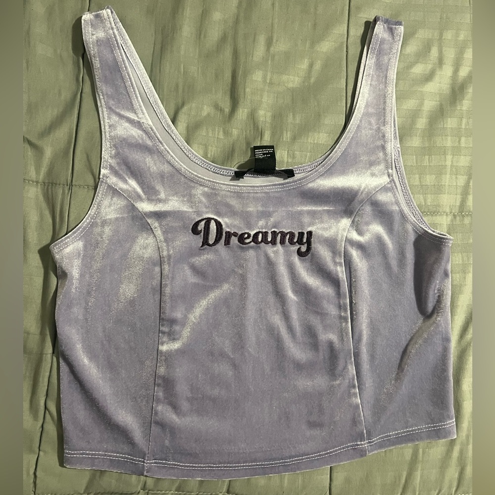 Forever21 purple velvet top